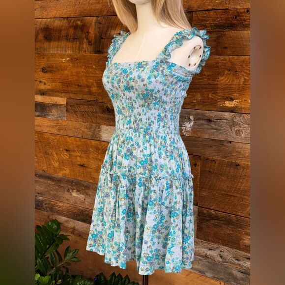 Aerie Flirty Shoulder Summer Mini Dress sz M - Picture 13 of 15